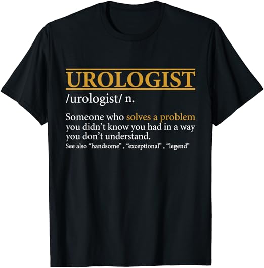 Mens Funny UROLOGIST definition Birthday or Christmas T